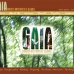 GAIA Goddess Arts Institute Alliance Website Home Page Design