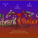 Vibrant Traditions Logo and Drupal Theme Design